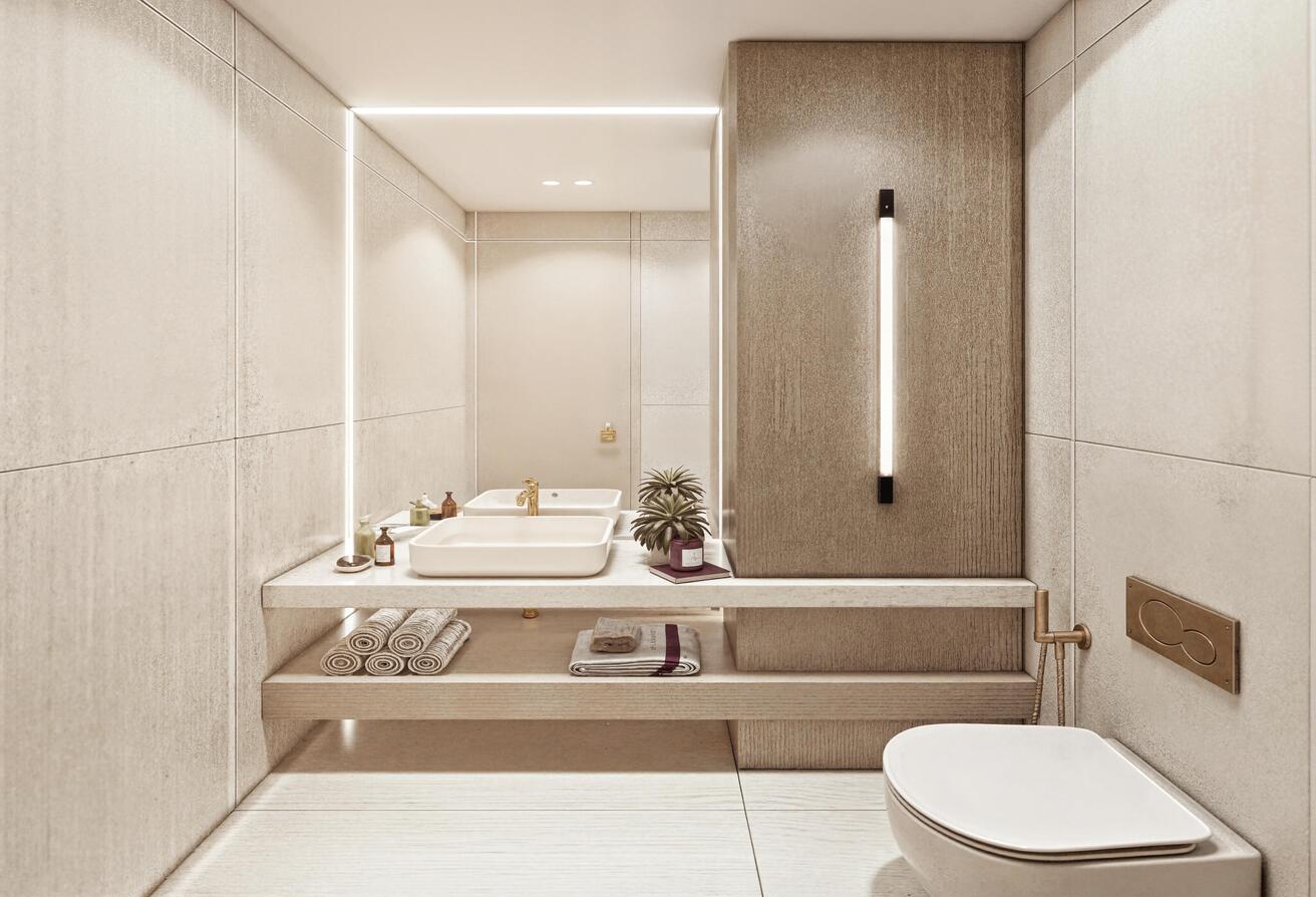 1BedRoom Powder Room